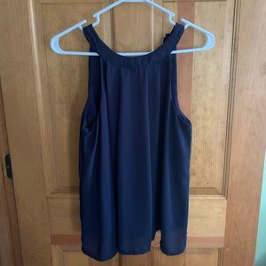 Doe & Ray Navy sleeveless blouse